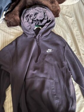 Nike Purple Hoodie with White Swoosh